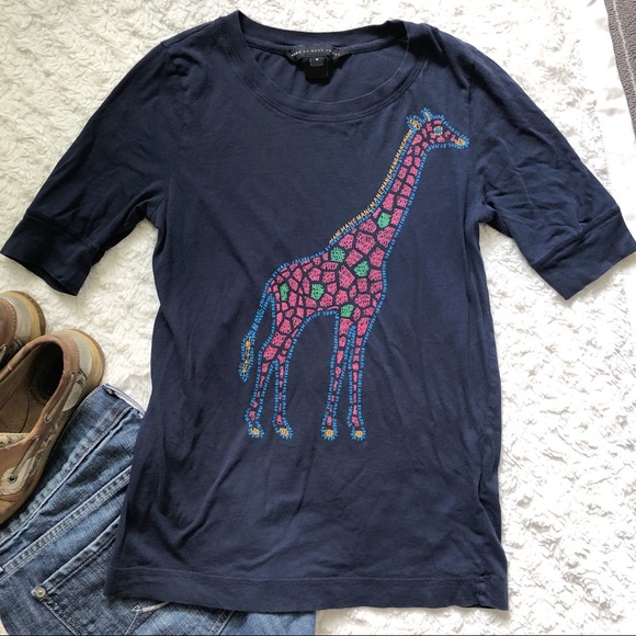 Marc By Marc Jacobs Tops - ⭐️SALE⭐️ Marc by Marc Jacob Graphic Giraffe TShirt